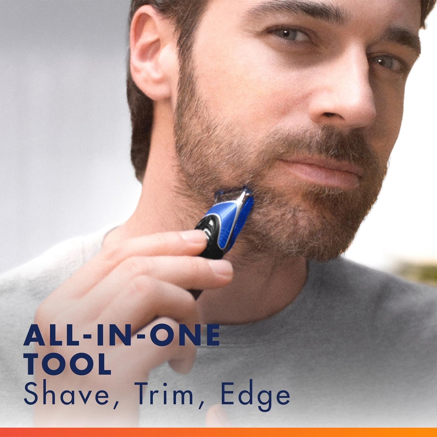 Gillette Styler: Beard Trimmer, Mens Razor Edger, All Purpose Styler, All-in-one Tool, Shave, Trim Edge, Waterproof, Fusion Razors for Men / Styler, with 3 Comb Attachments