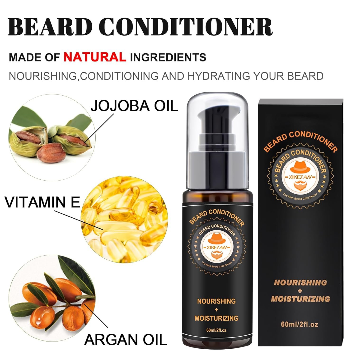 Upgraded Beard Grooming Kit w/Beard Conditioner,Beard Oil,Beard Balm,Beard Brush,Beard Wash,Beard Comb,Beard Scissor,Bag,E-Book,Birthday Gifts Valentines Day Gifts for Men Him Dad Husband Boyfriend